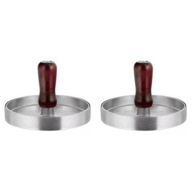 Imagem de KIT 2 Moldes Forma Hambúrguer - Alumínio - Clink