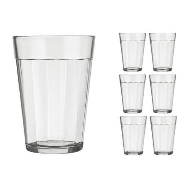 Imagem de Kit 6 Copo Americano Vidro Cerveja 300ml Transparente Nadir - NADIR FI