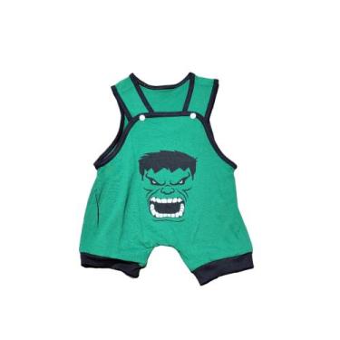 Imagem de Jardineira / macacão para bebe recém nascido 100% algodão tamanho 0 a 