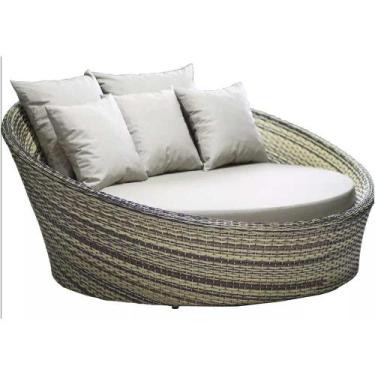 Imagem de Chaise Sofá Livia Varanda Jardim Trama Original, Capuccino