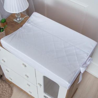 Imagem de Trocador Anatômico de Bebê Luxo Pérola Branco - Miguel Baby