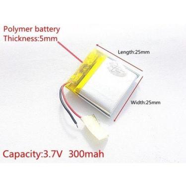 Imagem de Bateria 3,7v 300mah  5mm X 25mm X 25mm - KMIG