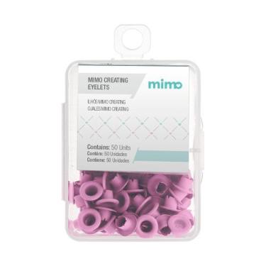 Imagem de Ilhós Mimo Creating Redondo Rosa Candy 4,5mm 50 Unidades