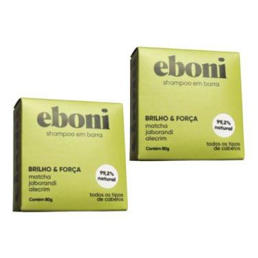 Imagem de Kit 2 Shampoos de 80g Sólidos Matcha Eboni Vegano Desentoxicante Todos