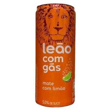 Imagem de Chá Pronto Leão Mate com Limão com Gás 290ml