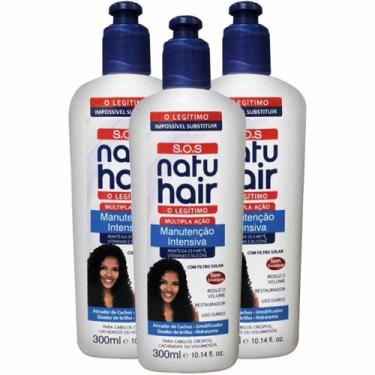 Imagem de Kit Com 3 Natuhair S.o.s Manutenção Intensiva 300 Ml Skafe