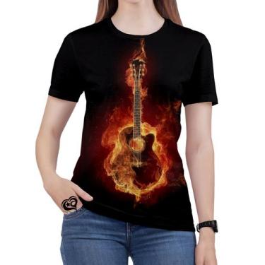 Imagem de Camiseta Violão Feminina blusa Guitarra Musica Louvor est2 - Alemark, 