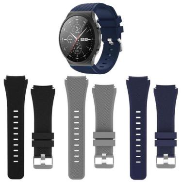 Imagem de Kit 3 Pulseiras 22Mm Para Huawei Gt2 Pro - Estilo No Pulso