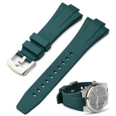 Imagem de Sight Focus Pulseira de borracha FKM Fluororubber de liberação rápida para relógio Tissot PRX série de 40 mm, pulseira de reposição para Tissot PRX Powermatic 80, pulseira de 12 mm, masculina e