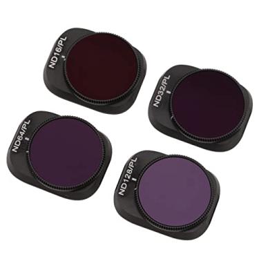 Imagem de Conjunto de Filtros Nd, 4 Peças, Revestimentos Nano, Bolsa de Filtro de Vidro óptico, Moldura Fosca, Luz Ajustável, Kit de Lente de Drone para Mini 3 Pro, Preto