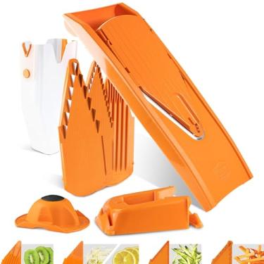 Imagem de Börner V1 ClassicLine Mandoline Professional Set (8 pcs.) • V-Slicer Classic + Safety Guard + Accessories • Vegetable Cutter • Kitchen Slicer (Orange)