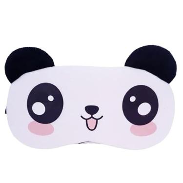 Imagem de Máscaras de Dormir Relaxante para os Olhos com Gel Térmico para Compressa Fria e Quente Reduz Olheiras Gatinho Rosa Laço Cansaço (MascaraUrsinhoMSK15-Panda)