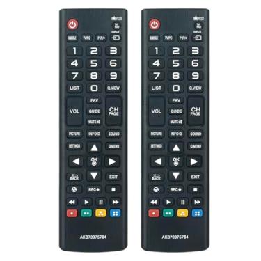 Imagem de Pacote com 2 AKB73975784 para controle remoto de substituição para LG LCD LED Smart TV AKB74475411 AKB74915349 AKB74915380 AKB74915389 32LF550B 42LF5500 49LF5400 9LF55 00 55LF5500 32LF5600 42LF5600