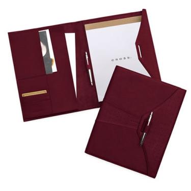 Imagem de Cross Padfólio de couro com pedras vermelhas com caneta