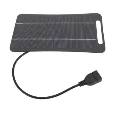 Imagem de Painel Solar, Geradores Solares, Estações de Energia, Carregador Solar Usb Portátil para Tablet, Acampamento, Viagem, Emergência Ao Ar Livre (Preto)