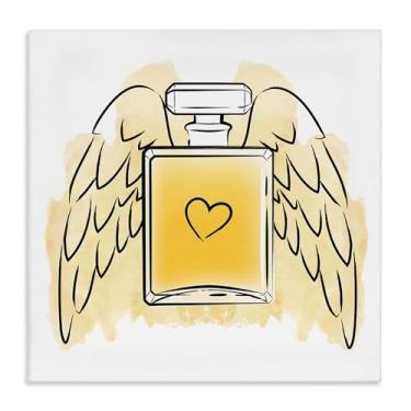 Imagem de Stupell Industries Perfume com asas de anjo em tela design de arte de parede por Martina Pavlova, 17 x 17