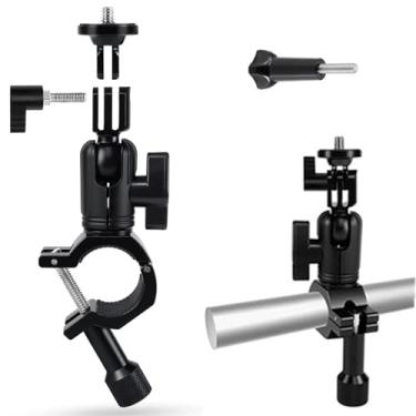 Imagem de YUSEN Suporte de câmera super braçadeira com parafuso de 1/10.2 cm para bicicleta/suporte de guidão de motocicleta compatível com câmera DSLR/Gopro/luzes LED/Ronin-M/Ronin MX/Freefly MOVI