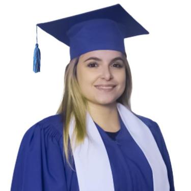 Imagem de Kit Capelo para Formatura Adulto 10 unidades - Levitali, Azul Royal, A