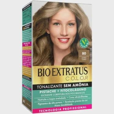 Imagem de Kit Tonalizante Bio Extratus 80 Louro Claro