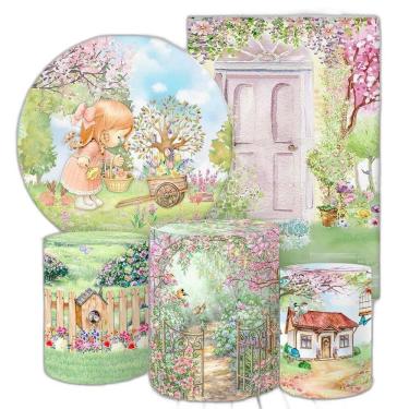 Imagem de Kit 2 Painéis E Capas 3D Sublimado Camponesa Fkpc-944