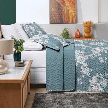 Imagem de Cobre Leito Casal Queen Estampado Dupla Face 200 Fios Avere - Bia Enxo