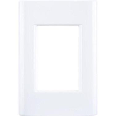 Imagem de Placa 3 Postos 4x2 Tramontina Giz Branca Tramontina