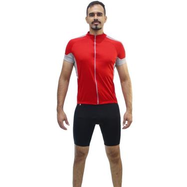 Imagem de Camiseta para bike camisa ciclista ciclismo mtb pedalar manga curta zíper total-Masculino