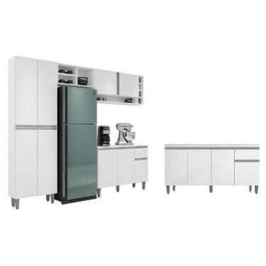 Imagem de Cozinha Modulada Vanessa Com Balcão Para Pia 150mt Tatiane Sem Tampo B