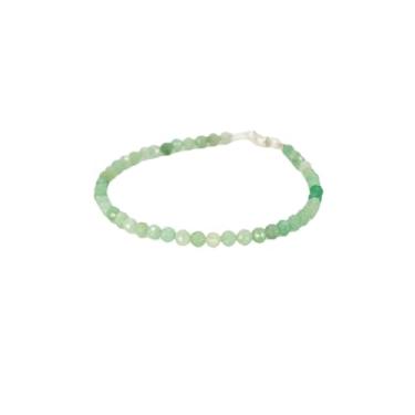 Imagem de Mandala Esotérica, Pulseira em Pedra Quartzo Verde Facetada