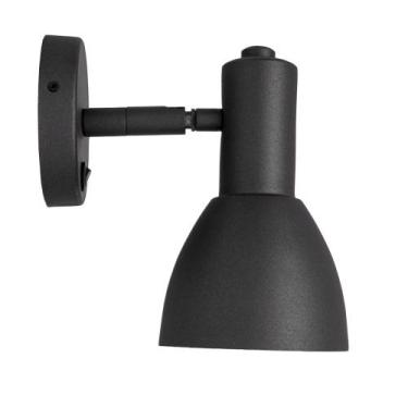 Imagem de Arandela roma de cabeceira com interruptor cor cinza grafite - TKS Ilu