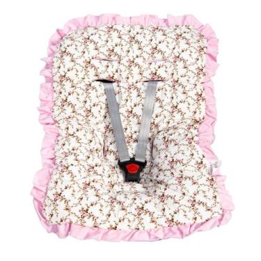 Imagem de Capa para Bebê Conforto - NoBrand, Floral Rosa