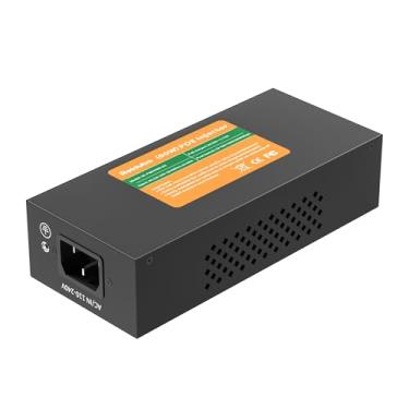 Imagem de Adaptador injetor PoE de 2,5 Gb 90W, compatível com IEEE 802.3bt/at/af, converte não PoE em rede PoE, 100/1000/2500Mbps RJ45, até 100 m, Plug & Play (90 W)