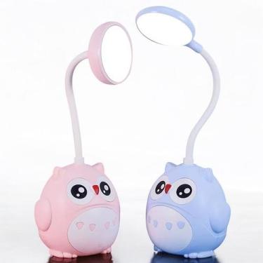 Imagem de Luminária Abajur Led Mesa Menino Menina Coruja Bivolt Quarto - Bruartt