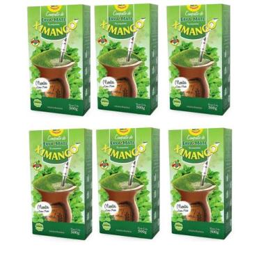Imagem de 6 Erva Mate Chimarrão XIMANGO MENTA COMPOSTA Sem Glúten 500g