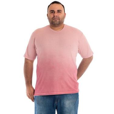 Imagem de Camiseta Manga Curta Plus Size 99502 - Konciny confecções, Rosa envelh