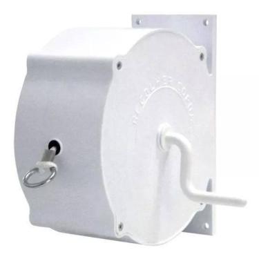 Imagem de Varal De Parede Recolhível Seca Fácil 30 Metros Branco