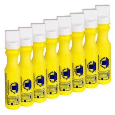 Imagem de Marcador Industrial 3Mm 60Ml Lwb0700 Kit 8 Peças - TRAÇO FORTE, Amarel