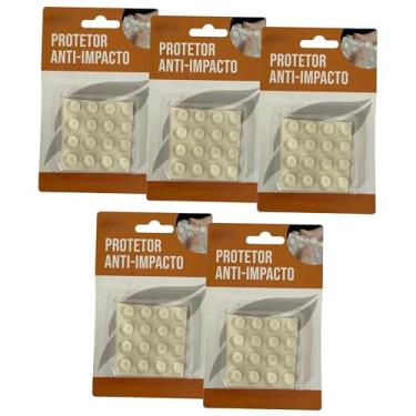 Imagem de 80 Gotas Silicone Adesivo Protetor Anti-Impacto Bolinha 12mm Vidro Móveis