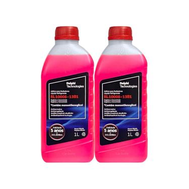 Imagem de 2 aditivo radiador delphi rosa concentrado 1L RL10008