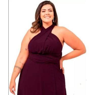 Imagem de Vestido Longo Multiformas Plus Size G1 ao G4 Casamento/Madrinha/Festa 