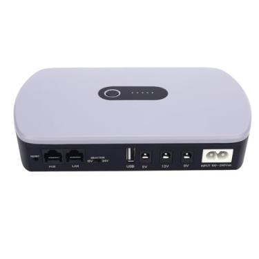 Imagem de Backup Bateria UPS, 10400mAh Capacidade de Grande Capacidade DC Standby Backup Surge Protector para Fonte de Alimentação Ininterrupta de Computador, Câmera Modem do (Plugue