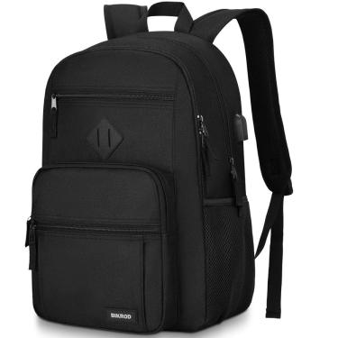Imagem de Mochila BIKROD preta para homens e mulheres School 15.6 Notebook