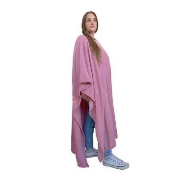 Imagem de Poncho Feminino - Super Estilo, Rosa