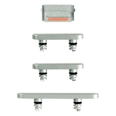Imagem de Risidamoy Para iPhone 12, botão liga/desliga e botão de volume, botão lateral de substituição, botão de substituição, silencioso, botão de controle de mudo, modelo fixo: A2172 A2402 A2403 A2404 (verde