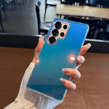 Imagem de MVVKKY para Samsung S24 Plus Case Brilhante Aurora Transparente Acrílico Magnético Capa (para Samsung S24 Plus/HongGuang DanKe)