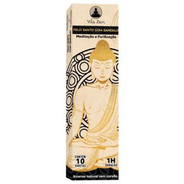 Imagem de Incenso Natural Vila Zen Palo Santo e Sândalo Cx Com 10 Var - Lua Míst