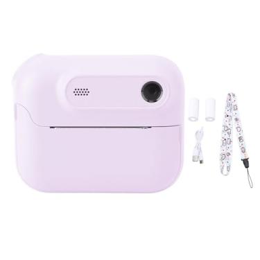 Imagem de Câmera de Impressão Instantânea para Crianças, Câmera Instantânea Fofa de 48MP, Estampas Pretas e Brancas de Bricolage, 20 Construídos Em Quadros, 5 Filtros, Zoom 6x, para (Roxo)