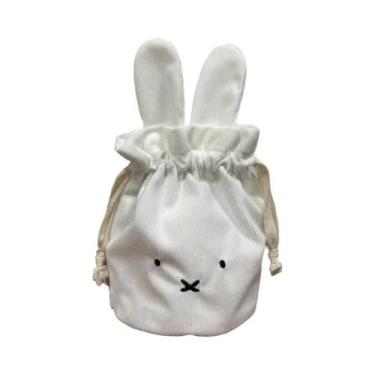 Imagem de Meninas Kawaii Miffy Saco De Lápis Portátil Maquiagem Cosméticos Bolsa