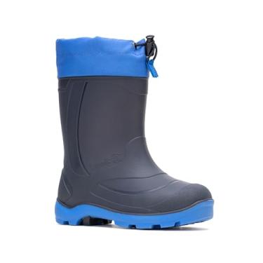 Imagem de Kamik Botas de neve infantis Snobuster 1, impermeável, forro térmico e coleira de neve ajustável, Azul, 9 Toddler