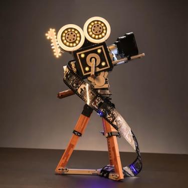 Imagem de VONADO Kit de luz LED para câmera Lego Walt Tribute 43230 100º aniversário Lego Polaroid retro, acessórios de iluminação compatíveis com o conjunto Legos (sem modelos)